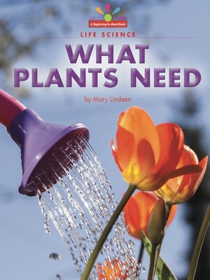 cover image of What Plants Need